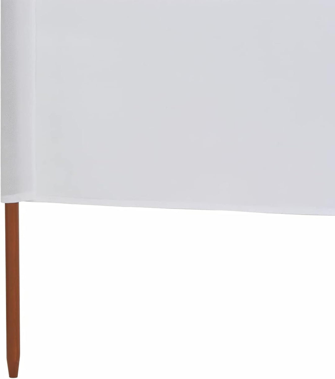 Homgoday 3 Paneele Windschutz Stoff 400x160cm Sand Weiss Camping Windschutz Blocker Windblocker Gart