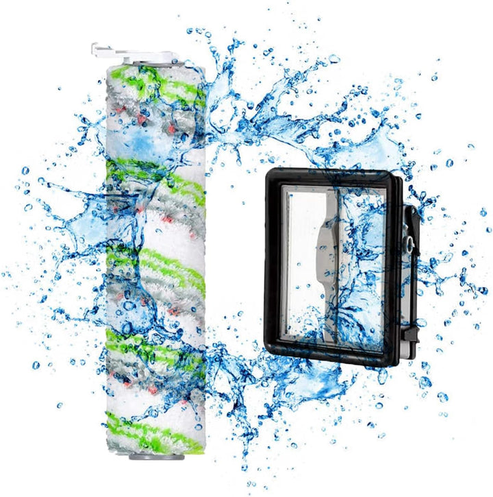Asdazrxy 2 Stück Ersatzfilter und 2 Stück Multiflächen-Bürstenrolle Haustier, Zubehör Bürstenwalze Z