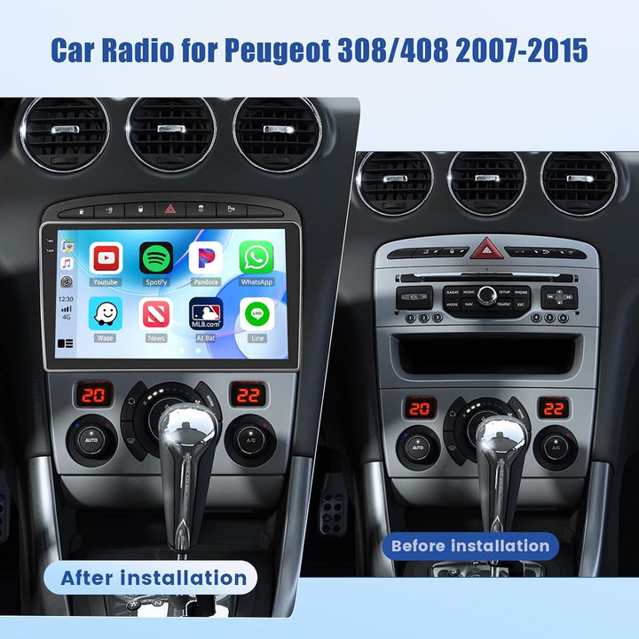 Inefala Android 15 Autoradio für Peugeot 308/408 2007-2015