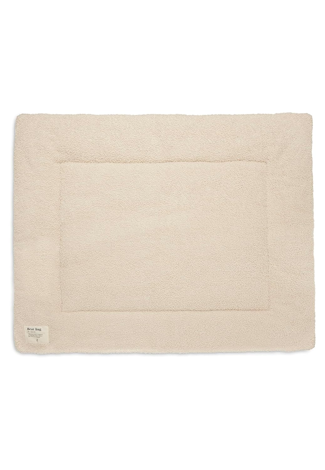 Jollein Krabbeldecke für Baby - Boucle, Naturel - Laufgittereinlage - 75x95 cm - Spieldecke Baby - C