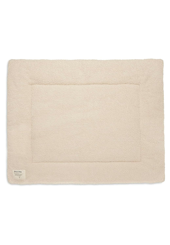 Jollein Krabbeldecke für Baby - Boucle, Naturel - Laufgittereinlage - 75x95 cm - Spieldecke Baby - C
