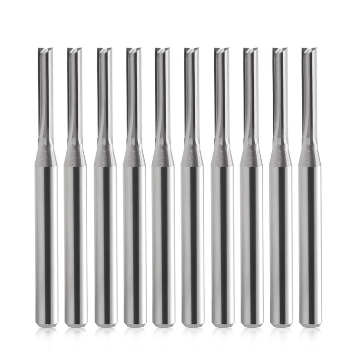 Schaftfräser,CNC fräser,fräser für oberfräse ,2 Flöten Gerade Fräser ，fräser 3.175mm 1/8"schaft，2mm