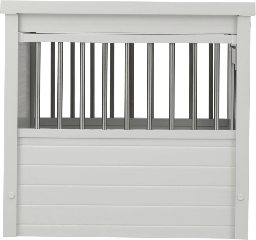 EcoFlex Haustier-Kiste/Ende Tisch Antique White L 47 x B 46 x H 56 cm, Antique White L 47 x B 46 x H