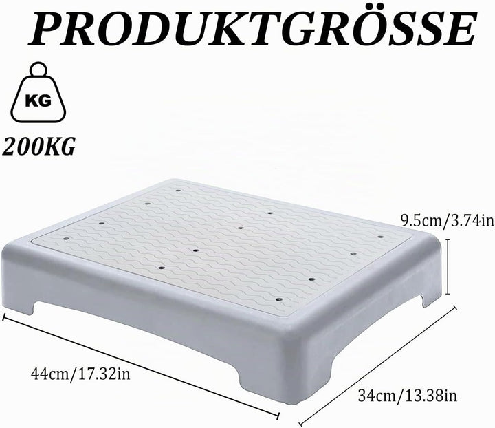 Anti-Rutsch Halbstufe, One Step Stool für Senioren, Tragbare Tritthocker Bis 200 Kg, Stapelbare Halb