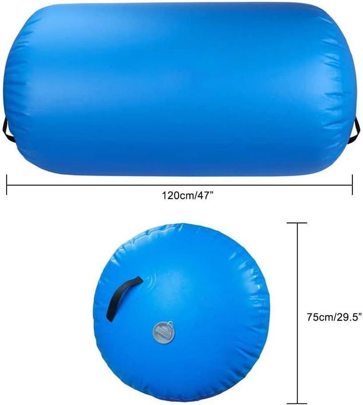 Triclicks Aufblasbare Air Roll Aufblasbare Luft Rollen Air Roller Yoga Roll Gym Air Barrel Gymnastik