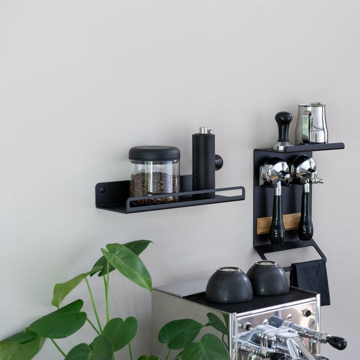 FLATE® Storage Shelf: Regal für Kaffeebohnen und Barista Zubehör (Helles Graubeige), Helles Graubeig