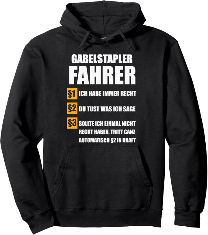 Staplerfahrer Gabelstapler Gabelstaplerfahrer Geschenk Pullover Hoodie