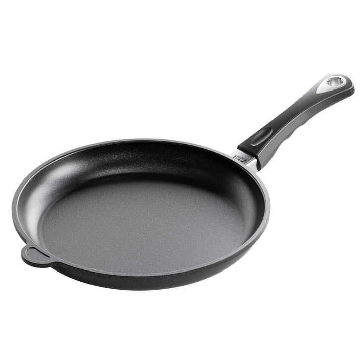 AMT Gastroguss Bratpfanne 28 cm Ø Schwenkpfanne 4 cm hoch, fester Stiel, nicht induktionsgeeignet, L