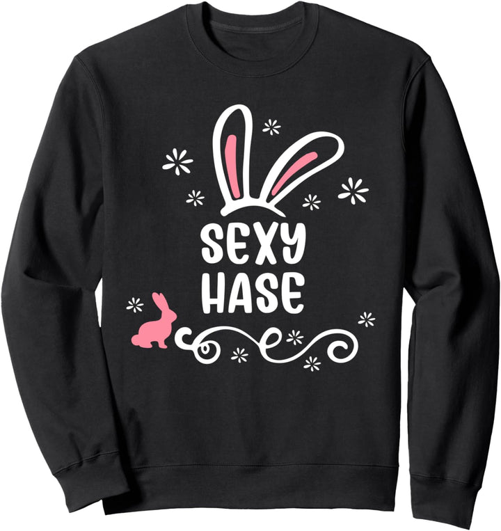 Sexy Hase Ostern Osterhase Partnerlook Outfit Oster Sweatshirt