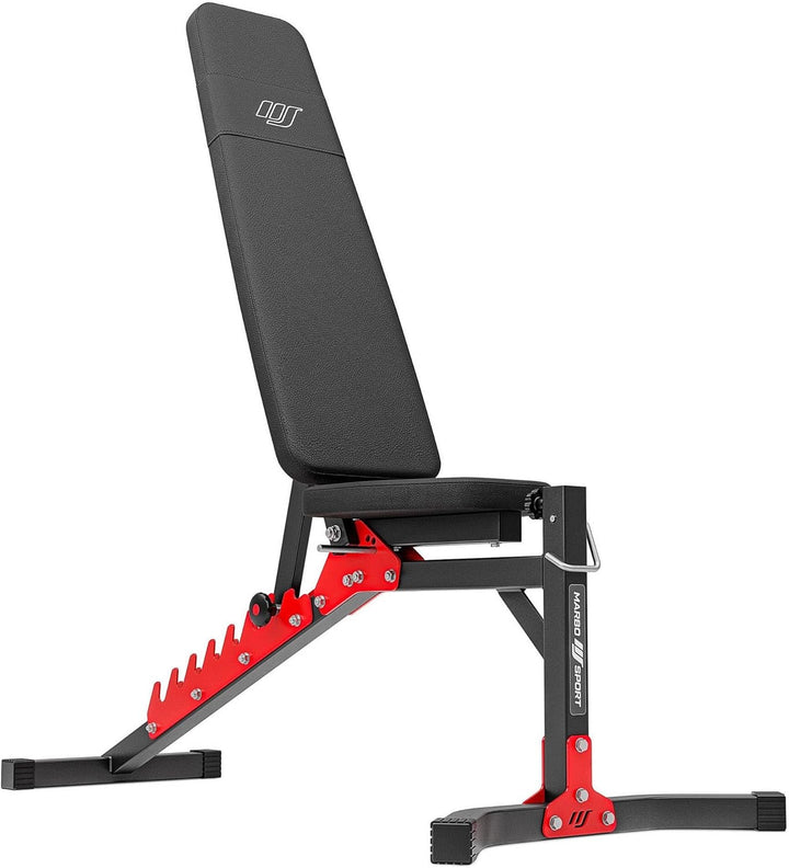 Marbo Sport, Drückbank, Hantelbank, Verstellbare Trainingsbank MH-L115, Press Bank, Weight Bench, Ad