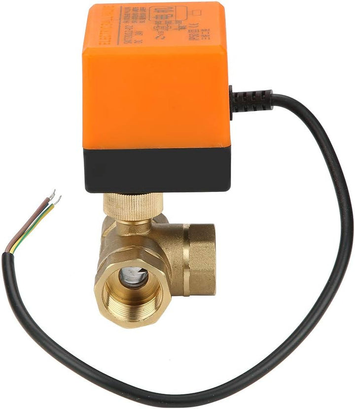 DC 24V DN20 G3/4 304 Motorisches Kugelhahn aus Messing 3 Draht 2 Steuerung 3-Wege-Motorventil aus mo