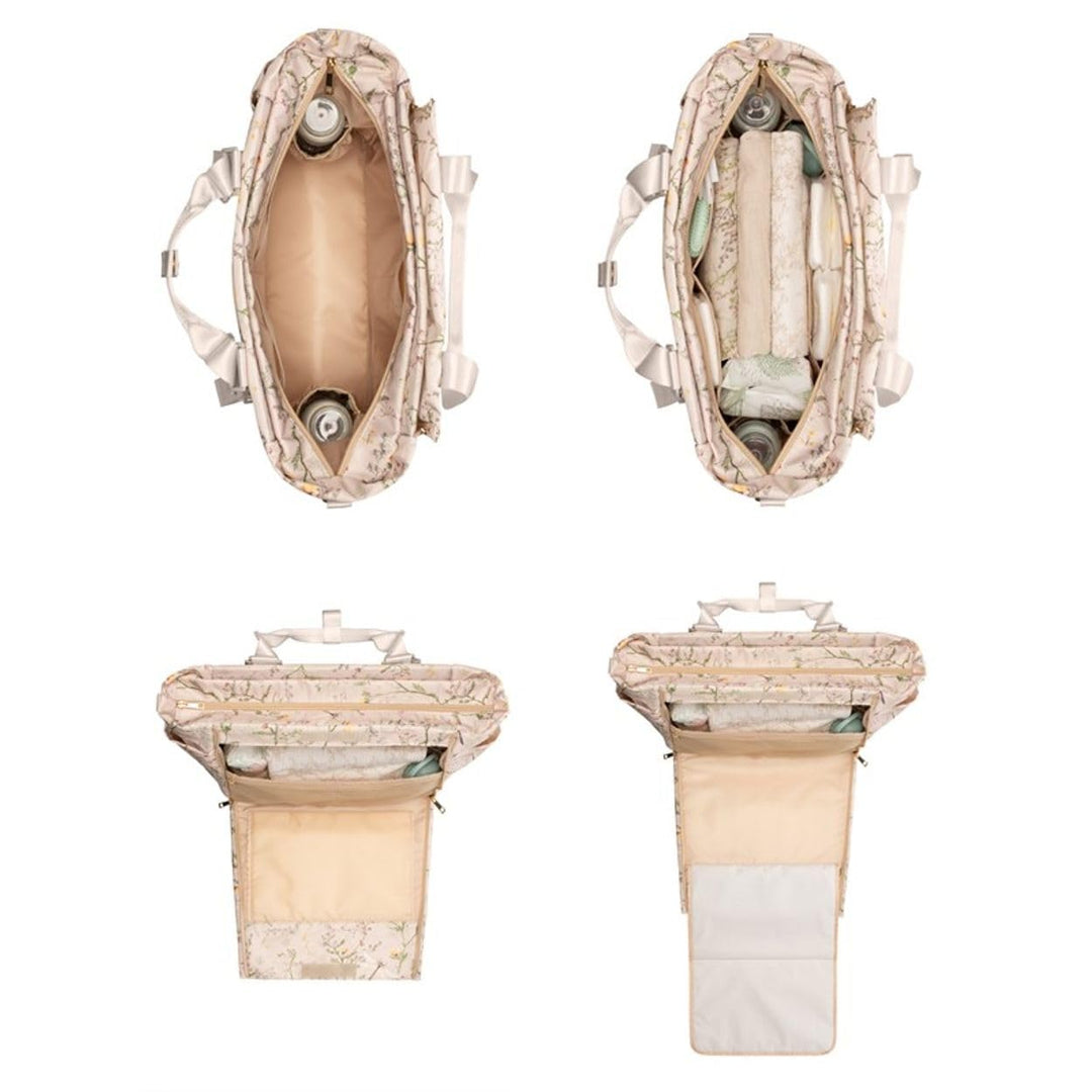 Kikkaboo Wickeltasche Florence Wickelunterlage, Reissverschluss, Flaschentaschen beige, Beige