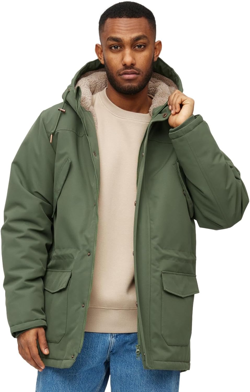 derbe Festland Parka RC dark navy - Mantel M cypress/cobblestone, M cypress/cobblestone