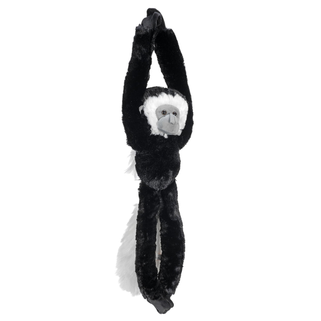 Wild Republic 15255 - Hanging Monkey Plüsch Colobus Stummelaffe, 51 cm, Colobus Stummelaffe