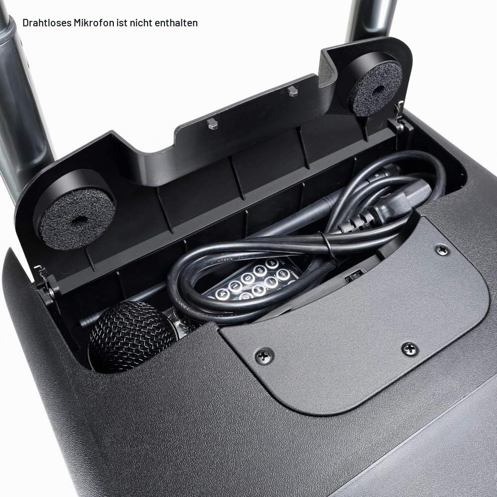 LD Systems ROADBUDDY 10 BASIC - Akkubetriebener Bluetooth-Lautsprecher mit Mixer, schwarz