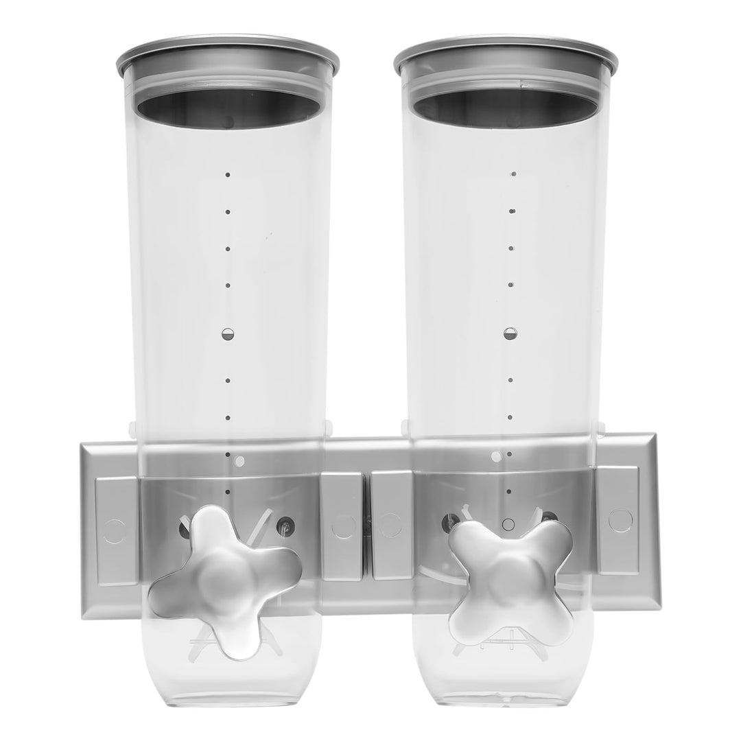 Wandmontage Cerealienspender,Doppelt Trockene Lebensmittel Spender Müslispender,Müslispender Wandmon