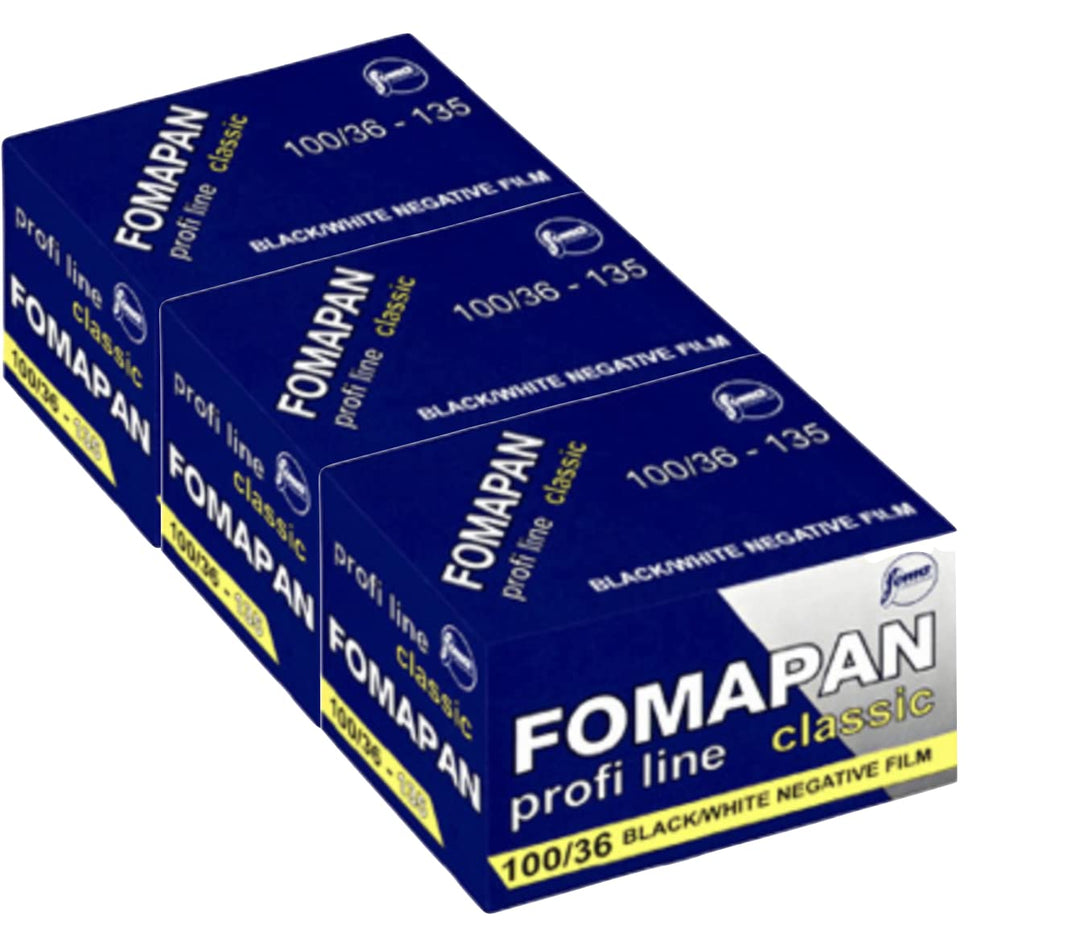 Foma Pack FOMAPAN Classic 100 135/36 SCHWARZ/WEIss Kleinbildfilm, FO11131-3, 3 St., 100 ASA Kleinbil