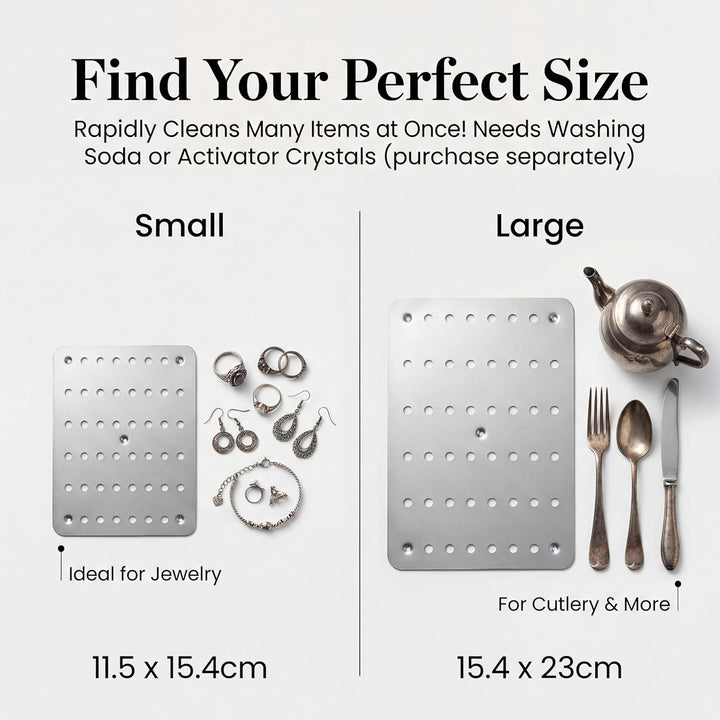 Nushine Magic Cleaning Plate (LARGE 230x 154mm) - cleans many items at once! Reuse multiple times, n