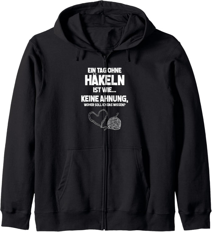 Tag ohne Häkeln? Unmöglich! - Crochet Crocheting Häkeln Kapuzenjacke
