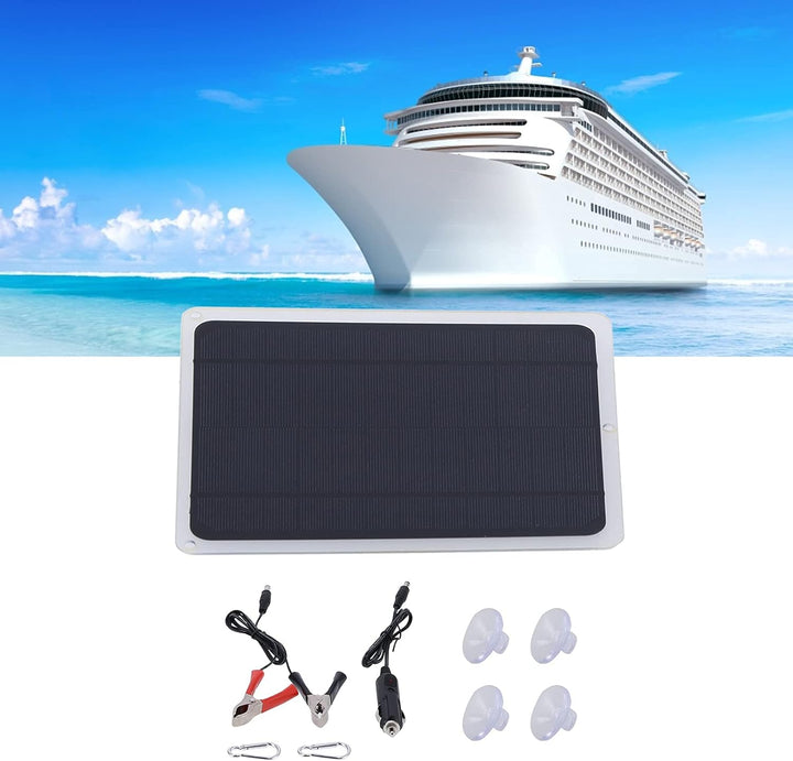 Cuifati Solarpanel-Kit 20W 12V monokristallin, Solarpanel mit Erhaltungsladegerät Krokodilklemme mit