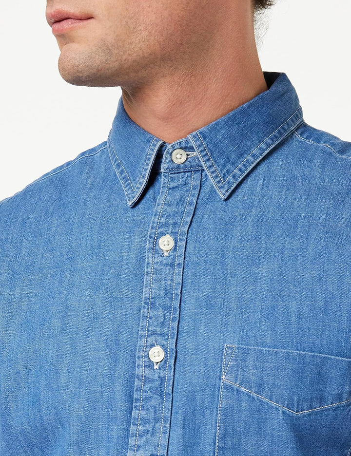 Dockers Herren Original Shirt Slim Hemd S Glory Light Indigo, S Glory Light Indigo