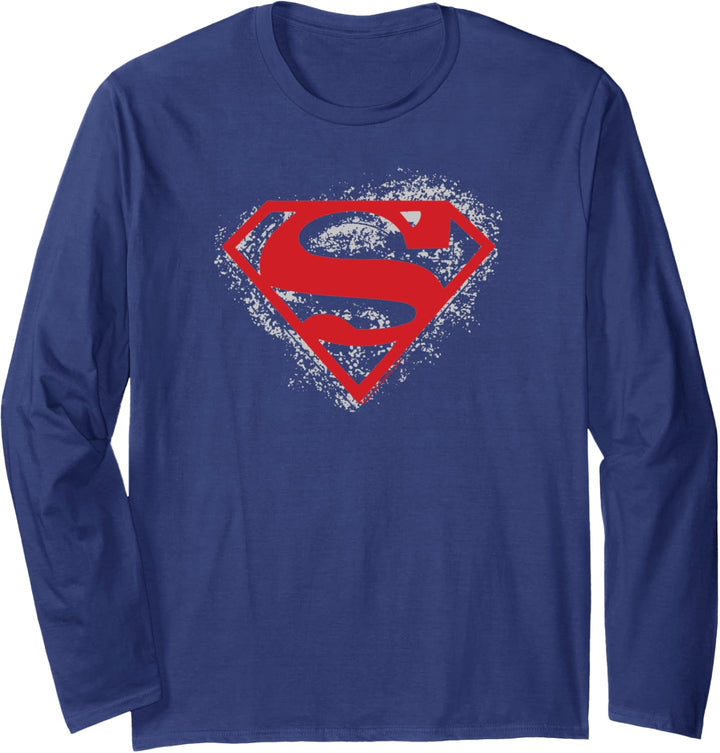 Superman Hardcore Noir Shield Langarmshirt
