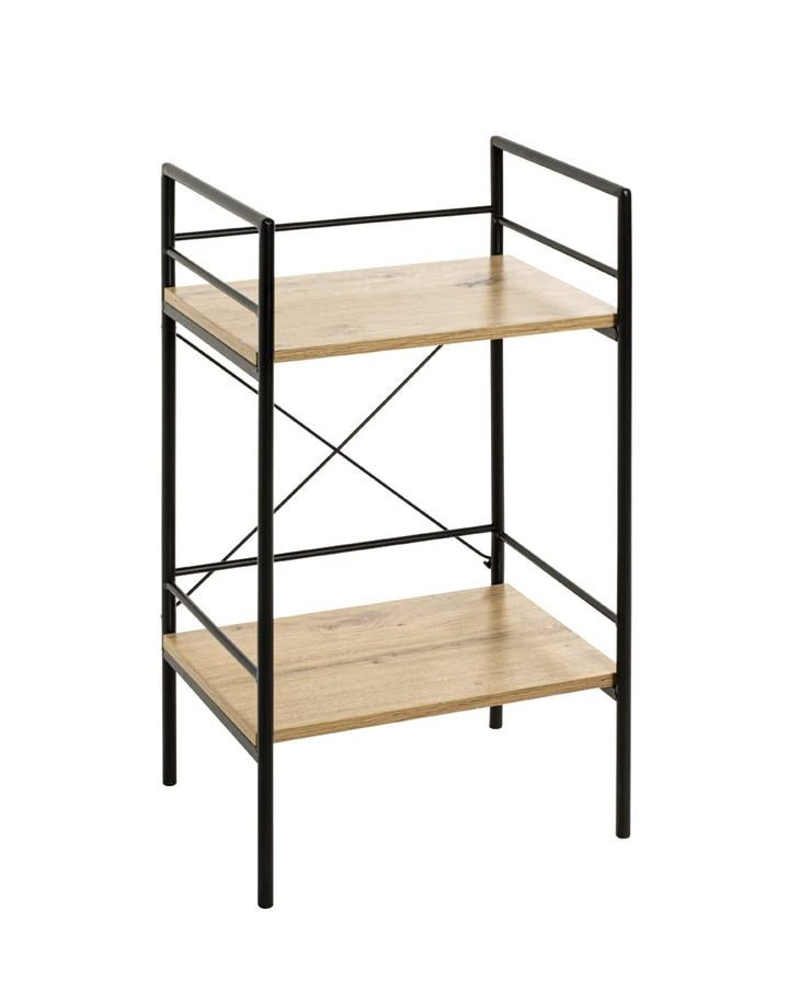 HAKU Möbel Beistelltisch, MDF, schwarz-eiche, B 34 x T 27 x H 62 cm, Schwarz-eiche