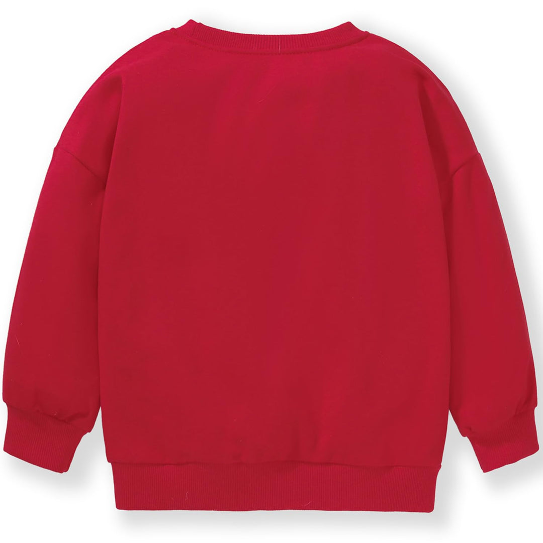Mädchen Weihnachtspullove Baumwolle Weihnachtsbaum Rentier Sweatshirt Kinder Weihnachtskleidung Warm