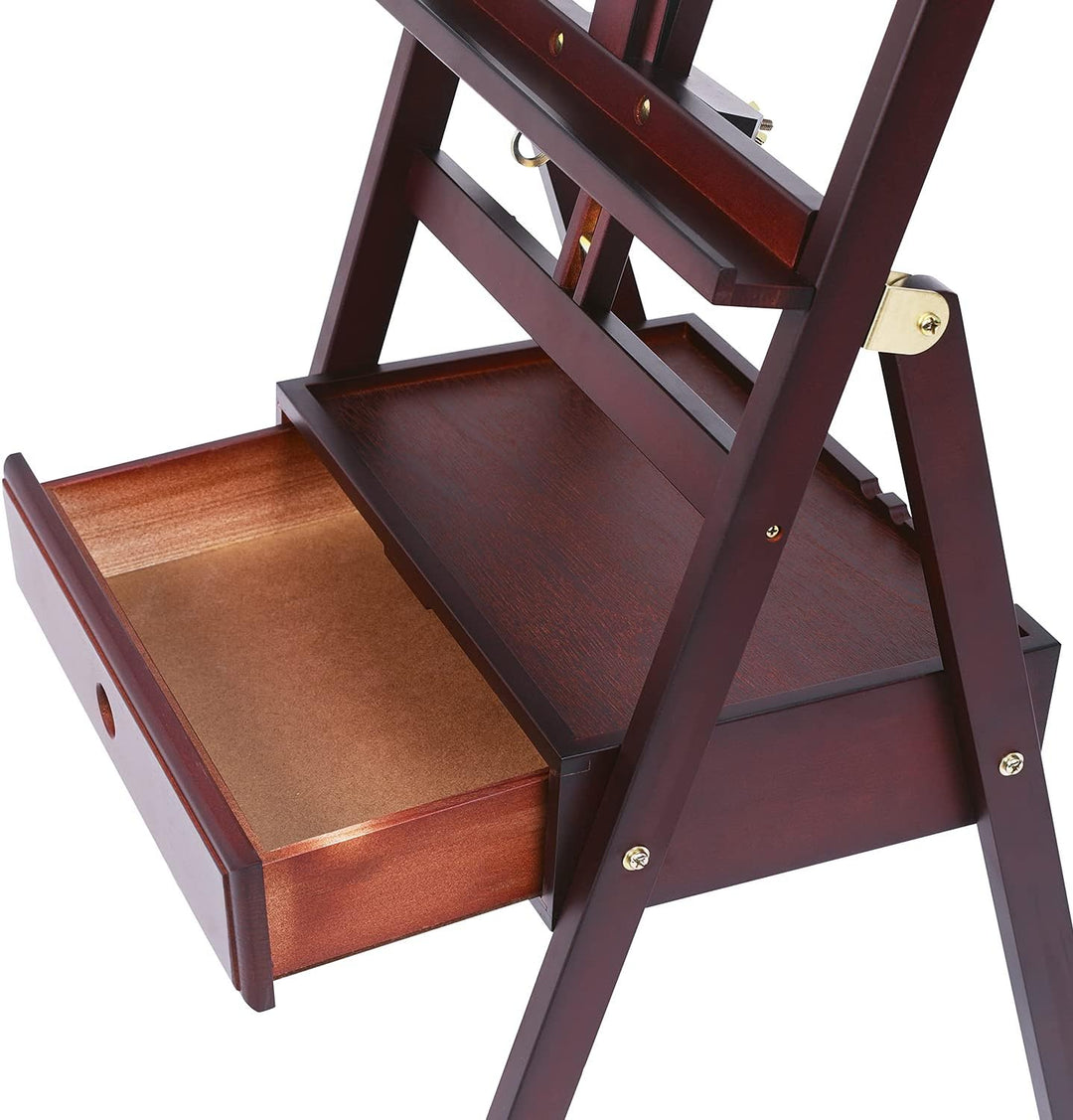 MEEDEN Staffelei Holz Gross mit Aufbewahrungsschublade, Verstellbare Leinwand Ständer (152-190cm) au