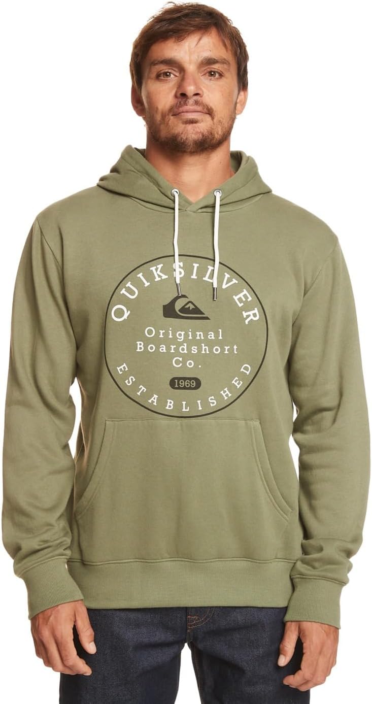 Quiksilver Herren Circle Trim Hood Sweatshirt (1er Pack) M Four Leaf Clover, M Four Leaf Clover