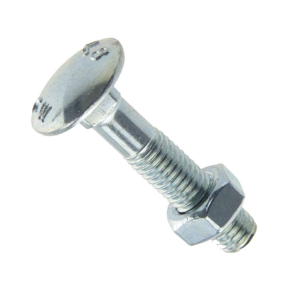 Schlossschraube DIN 603 Mu 4.6 Stahl galvanisch verzinkt M 10 x 30-200 Stück