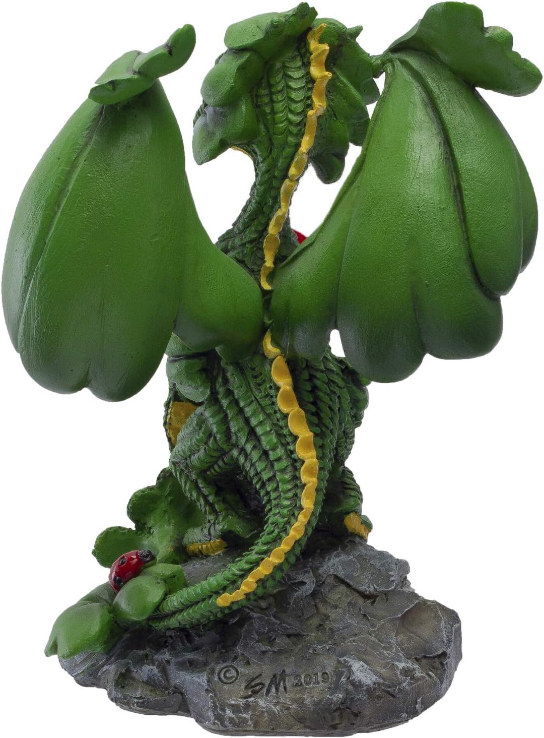 Pacific Giftware Drachen Figur Glücksklee by Stanley Morrison - Glücksbringer Klee Deko Statue Fanta
