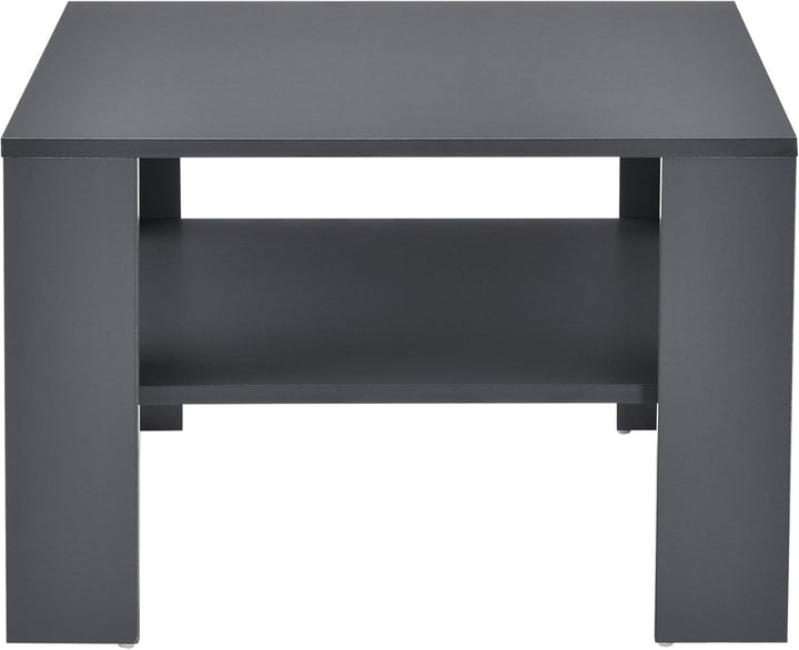 [en.casa] Couchtisch Aachen Beistelltisch 60x60x40 cm Wohnzimmertisch mit Ablage Sofatisch Kaffeetis