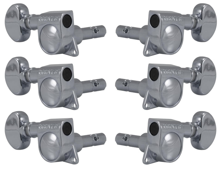 Grover 406C Rotomatic Mini-Saitenspanner, 3 pro Seite, Autoklemmmechanik, verchromt chrome, chrome