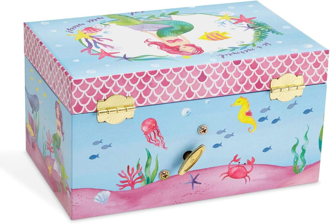 Jewelkeeper - Nixenspieldose und Schmuckset für kleine Mädchen - 3 Meerjungfrauengeschenke für Mädch
