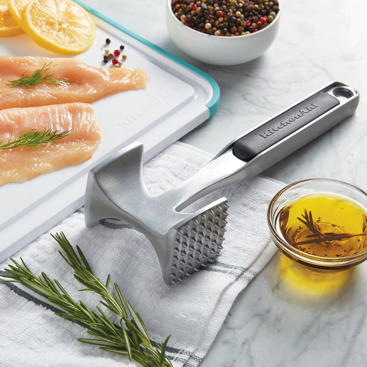 KitchenAid KO119OHOBA Gourmet Meat Tenderizer, 9.45-Inch, Black
