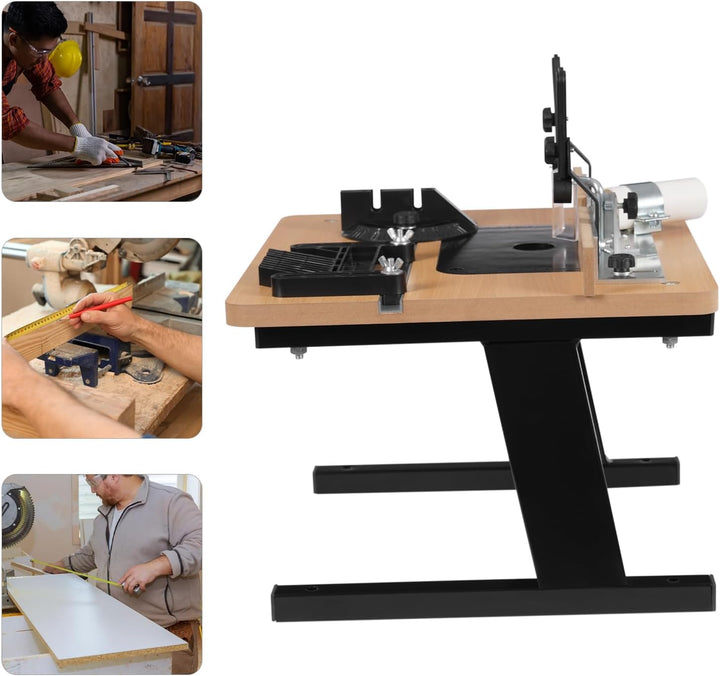 Frästisch Einstellbar Router Tisch 200kg/440.92lbs Tragfähigkeit Tischfräsmaschine zum Besäumen, Nut