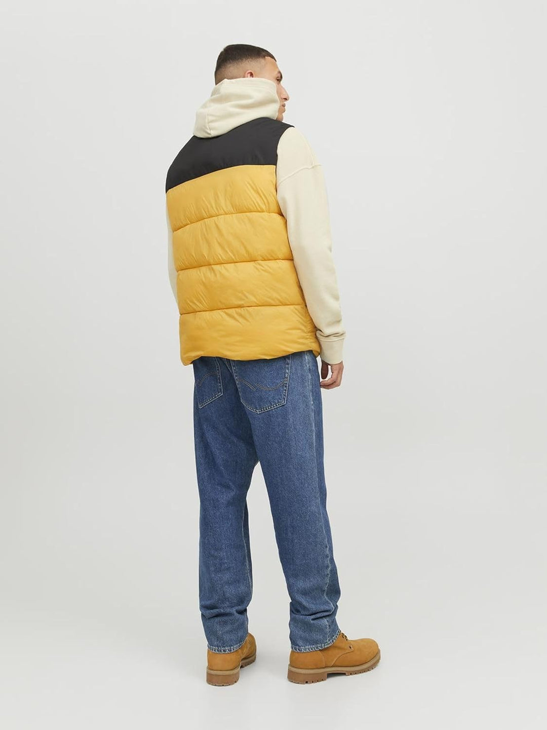 JACK & JONES male Pufferweste Pufferweste S Honey Gold, S Honey Gold