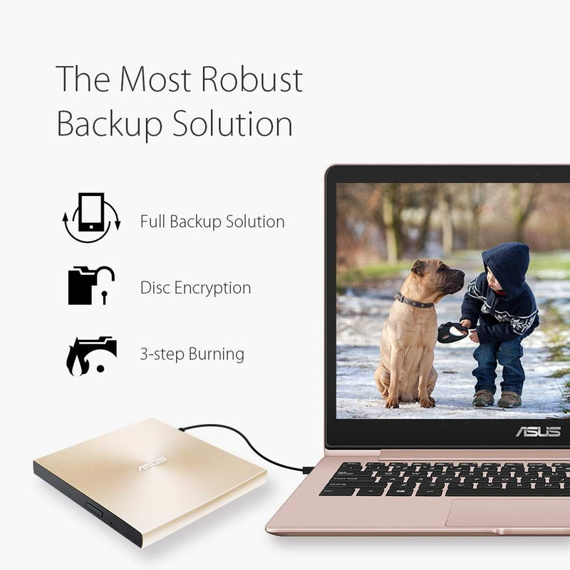 Asus ZenDrive U9M externer DVD-Brenner (für Apple MacBook & Windows PCs/Notebooks, inkl. USB-C Kabel
