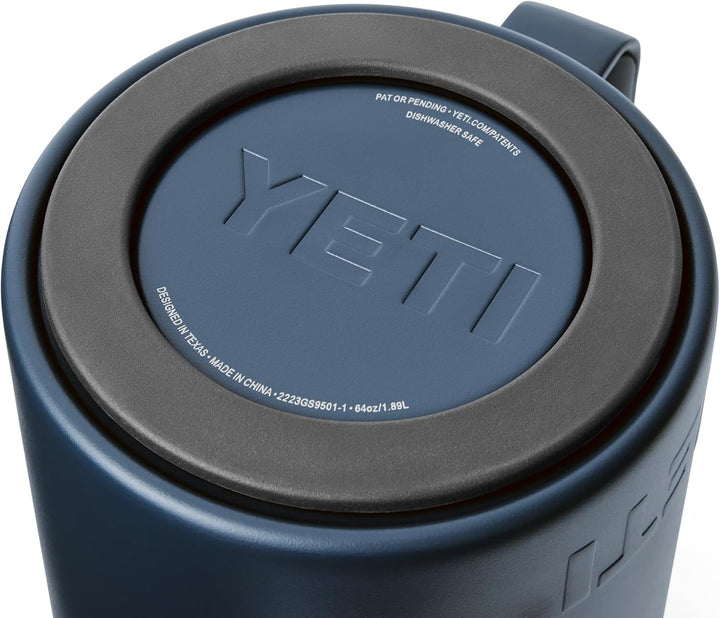 YETI Rambler Stempelkanne Mit DuraSip Keramikbeschichtung, Navy, 64 oz (1.9 L), Navy