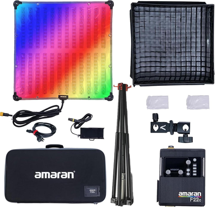Aputure Amaran F22c 2'x2' RGBWW LED Flexibles Stofflicht LED-Videolicht 2500K~7500K, 200W, 15 Lichte