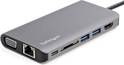 StarTech.com DKT30CHVAUSP USB-C-Multiport-Adapter (HDMI oder VGA, 100 W PD, angeschlossenes 30-cm-Ho