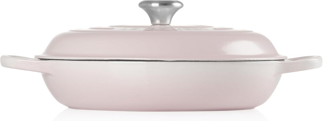 Le Creuset Signature Gusseisen Gourmet-Profitopf, Rund, Ø 30 cm, 3,5 l, Für alle Herdarten inkl. Ind