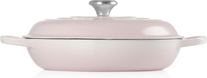 Le Creuset Signature Gusseisen Gourmet-Profitopf, Rund, Ø 30 cm, 3,5 l, Für alle Herdarten inkl. Ind