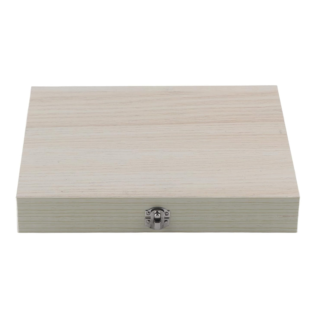 Aufbewahrungsbox für ungiftige Objektträger aus Holz 100 Objektträgerhalter Verschmutzungsfreie Mikr