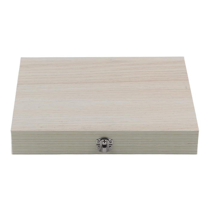 Aufbewahrungsbox für ungiftige Objektträger aus Holz 100 Objektträgerhalter Verschmutzungsfreie Mikr