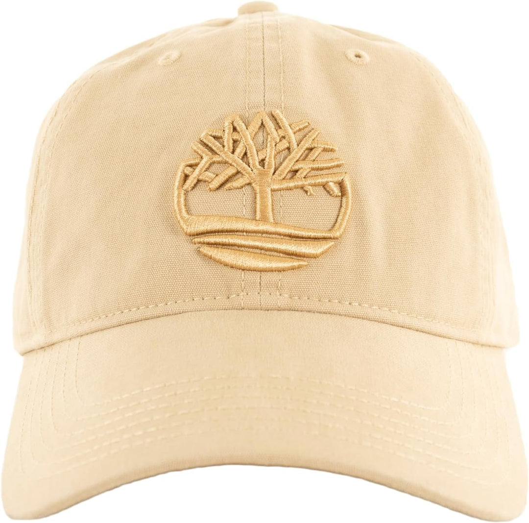 Timberland Herren-Baseballmütze mit Lederaufnäher-Logo Einheitsgrösse Safari, Einheitsgrösse Safari