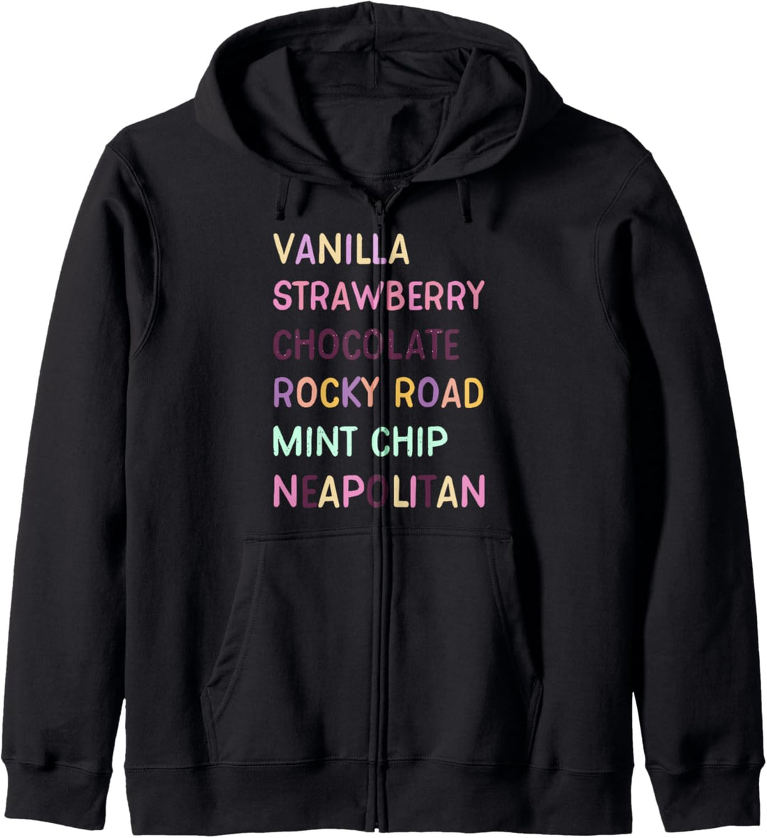 Trendy Colorful Ice Cream Flavors Kapuzenjacke