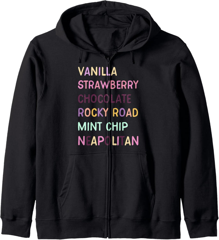 Trendy Colorful Ice Cream Flavors Kapuzenjacke