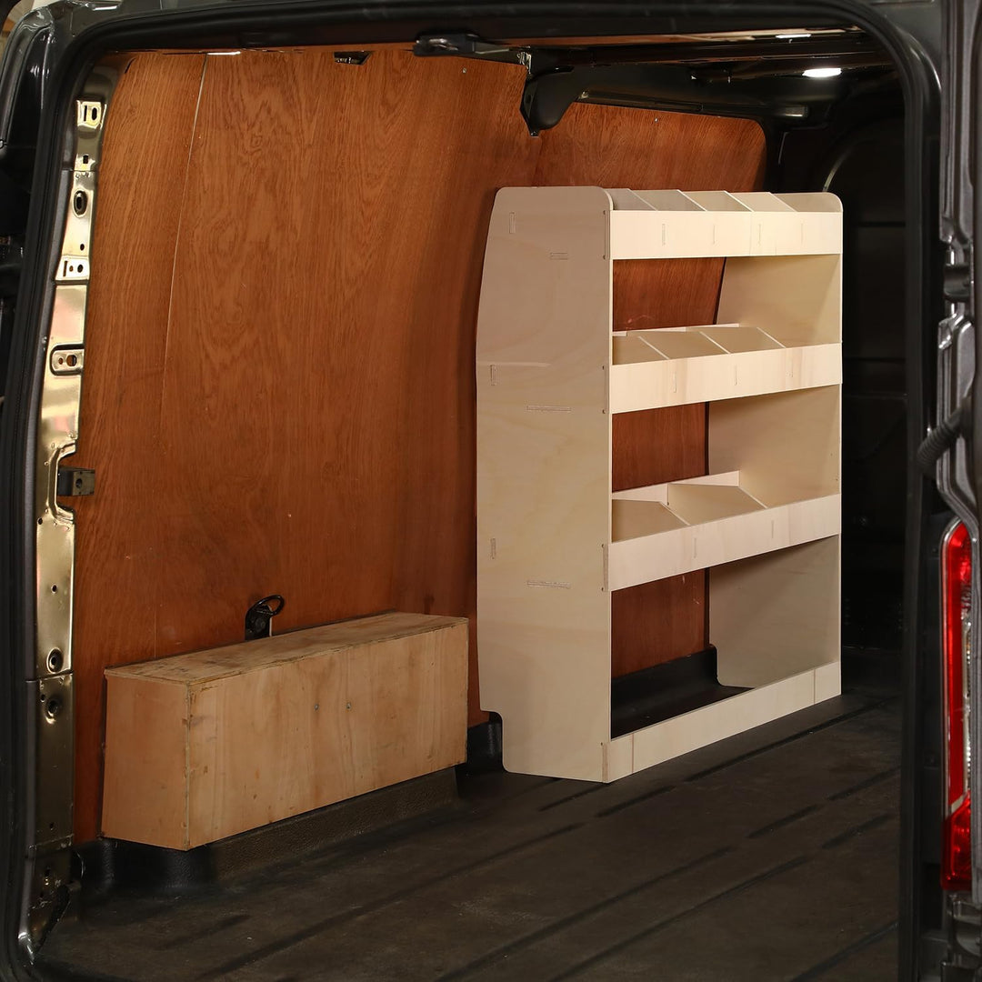 Vanify - Kompatibel mit Ford Transit Custom L2 2012+ Fahrzeugeinrichtung Fahrzeugregale, Fahrerseite